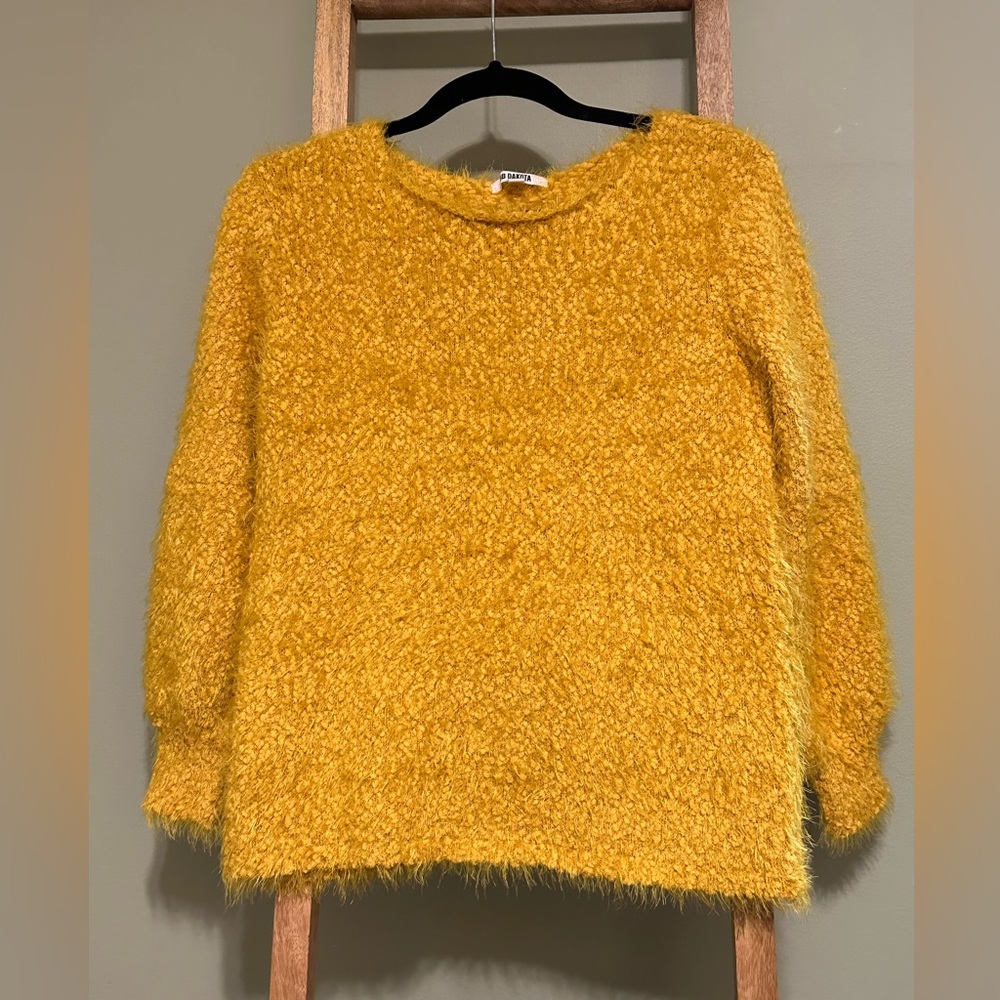 Women’s BB Dakota Get A Crew Sweater In Harvest Yellow Size Small